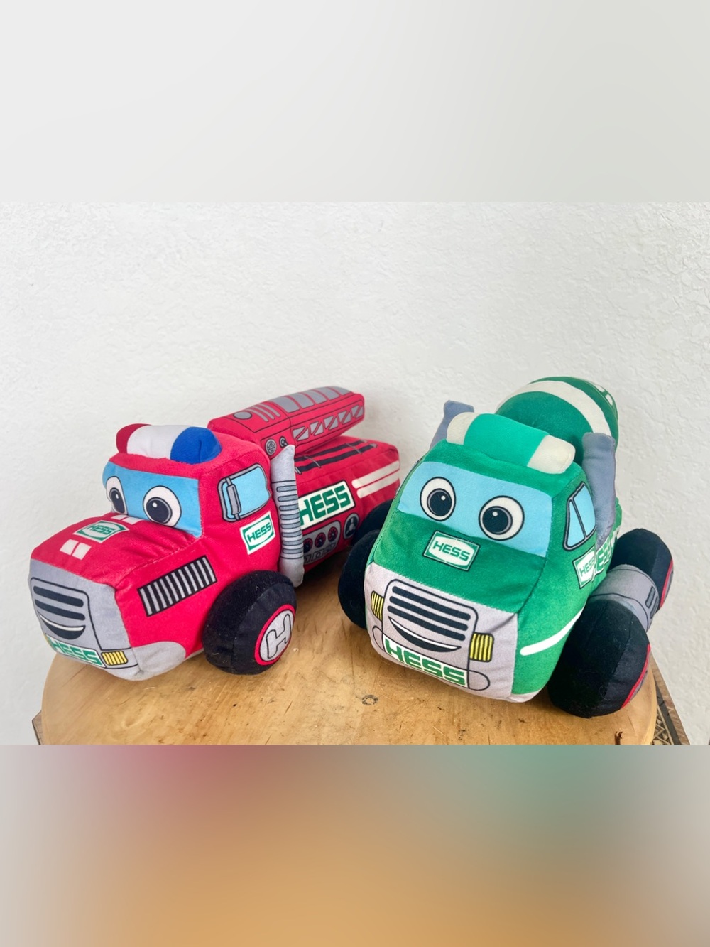 Hess My Plush Lot of 2 Cement Truck 2020 and Fire Truck 2024 Tested and Working